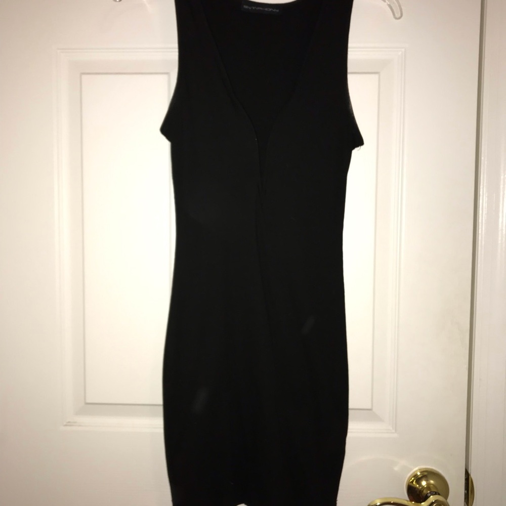 Deep V Fitted Dress